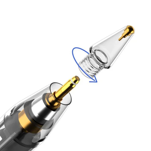  Techsuit - Prémium Stylus Toll (C10 Pro) - iPad 2018+ kompatibilis, Digitális Mágneses Töltés, Kapacitív - Átlátszó / Fekete - 3