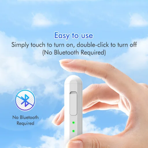  Techsuit - Stylus toll (AX10-T) - iPadhez, Type-C, tenyér elutasítás, dőlésérzékenység, oldalsó tapadás, 125mAh - Fehér - 5