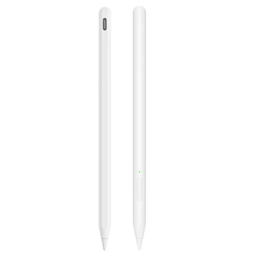  Techsuit - Stylus Toll (V15) - iPad-hoz, Find My Pen Alkalmazás, Bluetooth, Type-C, Palm Rejection (tenyérérzékelés kikapcsolása), Dőlésérzékenység, 130mAh - Fehér - 4
