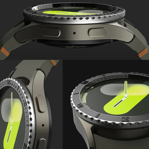  Ringke - Prémium Előlap Stílus - Samsung Galaxy Watch7 40mm - Fekete Minta3 (CB-GW7-40-96) üvegfólia - 7