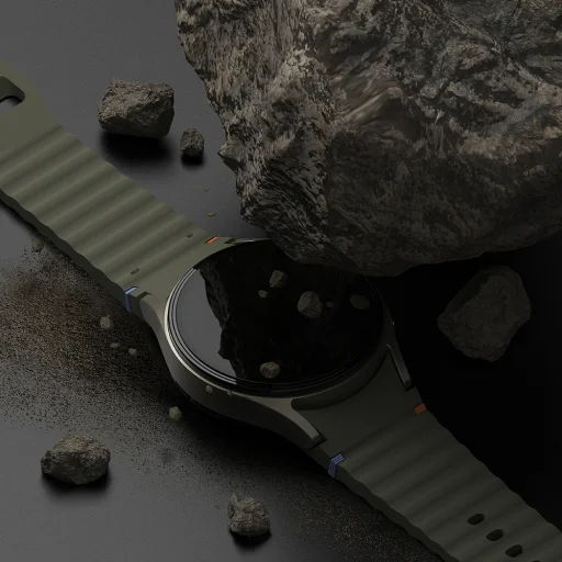  Ringke - Prémium Keret Stílus - Samsung Galaxy Watch7 40mm - Fekete Minta1 (CB-GW7-40-98) üvegfólia - 6