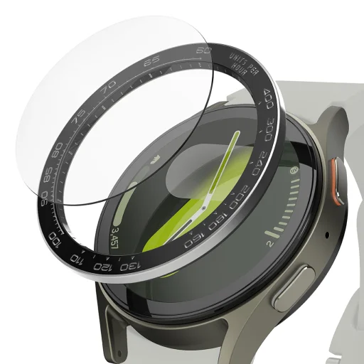  Ringke - Prémium Előlap Stílus - Samsung Galaxy Watch7 44mm - Fekete Minta1 (CB-GW7-44-98) üvegfólia - 1