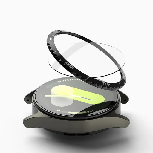  Ringke - Előlap Stílus - Samsung Galaxy Watch7 40mm - Fekete Mintázat6 (CB-GW7-40-02) üvegfólia - 3