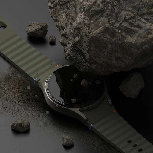  Ringke - Előlap Stílus - Samsung Galaxy Watch7 40mm - Fekete Mintázat6 (CB-GW7-40-02) üvegfólia - 6