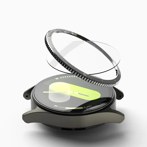  Ringke - Keret stílus - Samsung Galaxy Watch7 40mm - Ezüst minta7 (CB-GW7-40-03) üvegfólia - 3