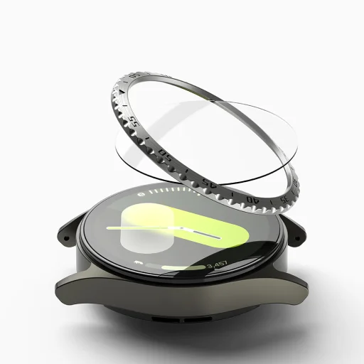  Ringke - Keret stílus - Samsung Galaxy Watch7 40mm - Ezüst Minta5 (CB-GW7-40-01) üvegfólia - 3