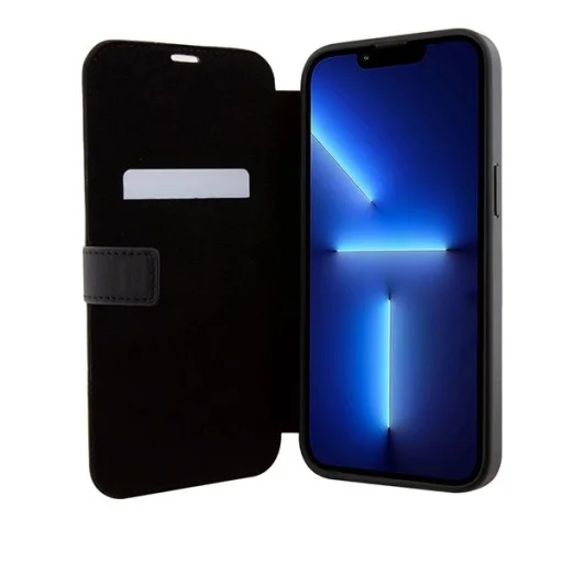 Mercedes Bőr Hullámmintás iPhone 15 Pro tok - Fekete tok - 4