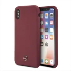 Mercedes Silicone Line iPhone X/XS tok - Piros