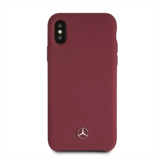 Mercedes Silicone Line iPhone X/XS tok - Piros - 3