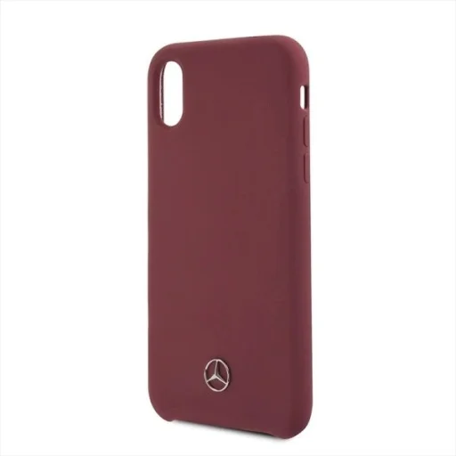 Mercedes Silicone Line iPhone X/XS tok - Piros - 5