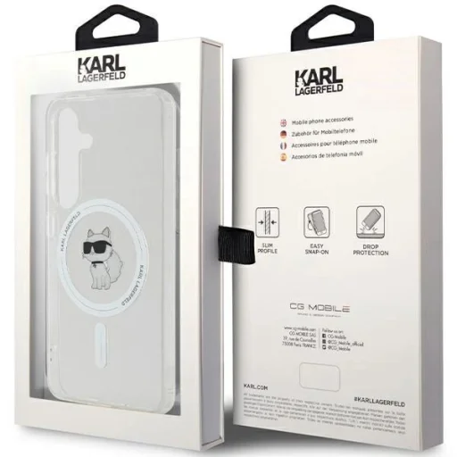 Karl Lagerfeld IML Choupette MagSafe tok Samsung Galaxy S24-hez - átlátszó - 8