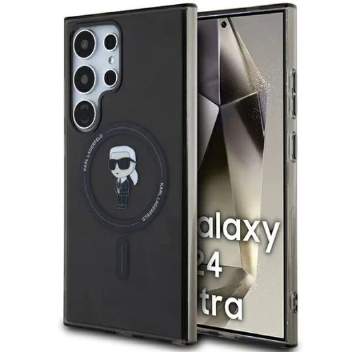  Samsung Galaxy S24 Ultra Fekete Karl Lagerfeld IML Ikonik MagSafe tok - 1