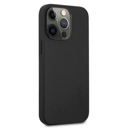 AMG Bőr Dombornyomott Tok iPhone 13 Pro / 13 6.1" - Fekete tok - 4