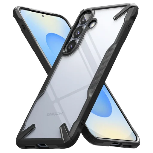  Ringke - Fusion X - Samsung Galaxy S25 - Fekete tok - 2