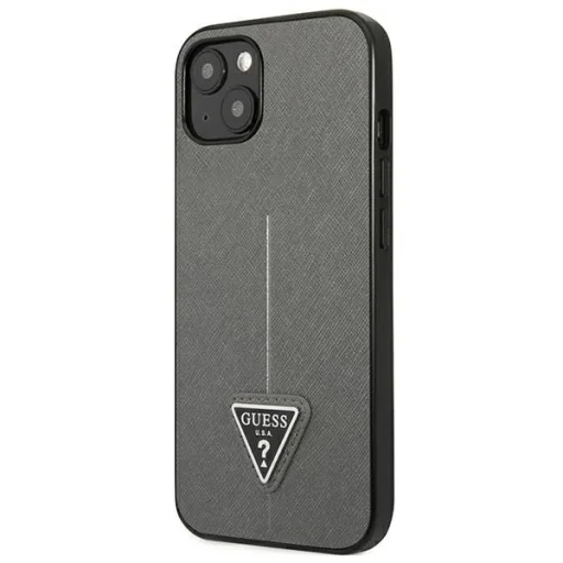 Guess SaffianoTriangle Logo tok iPhone 13 / 14 / 15 6.1" - ezüst - 2