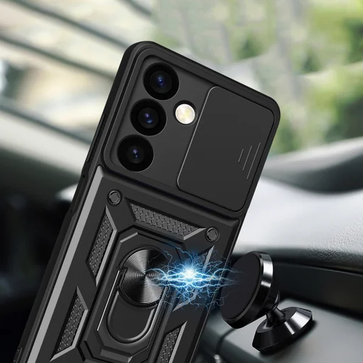  Techsuit - CamShield sorozat - Samsung Galaxy S24 FE - Fekete tok - 6