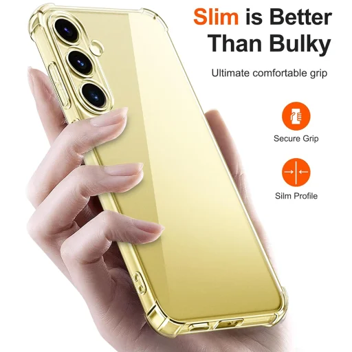  Techsuit - Ütésálló Átlátszó Szilikon - Samsung Galaxy S24 Plus - Átlátszó tok - 2