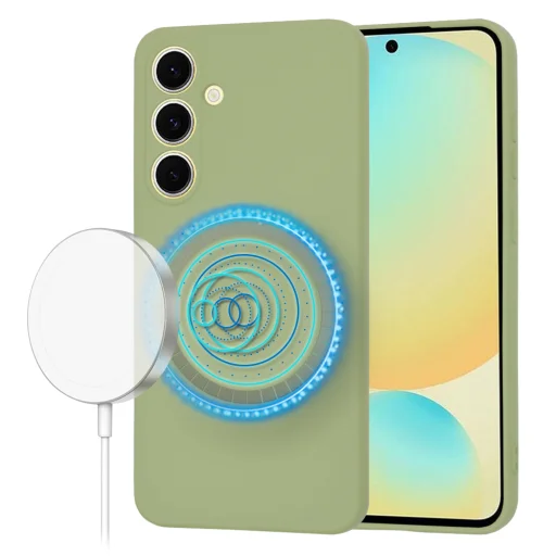  Techsuit - SoftFlex MagSafe - Samsung Galaxy S24 FE - Matcha tok - 1