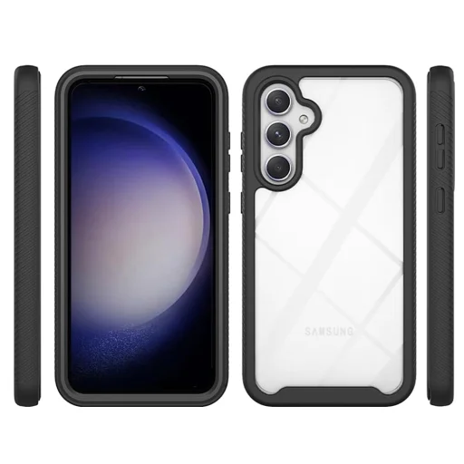  Techsuit - Defense360 Pro + Képernyővédő - Samsung Galaxy S24 Plus - Fekete tok - 2