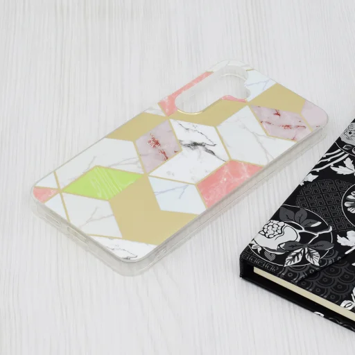  Techsuit - Márvány Sorozat - Samsung Galaxy S24 Plus - Lila Hex tok - 3