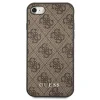 Guess 4G Metal Gold Logo tok iPhone SE 2022 / 2020 / 7 / 8 - Barna thumbnail