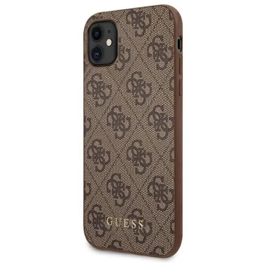Guess 4G Metal Gold Logo tok iPhone 11 / Xr 6.1" - Barna - 2