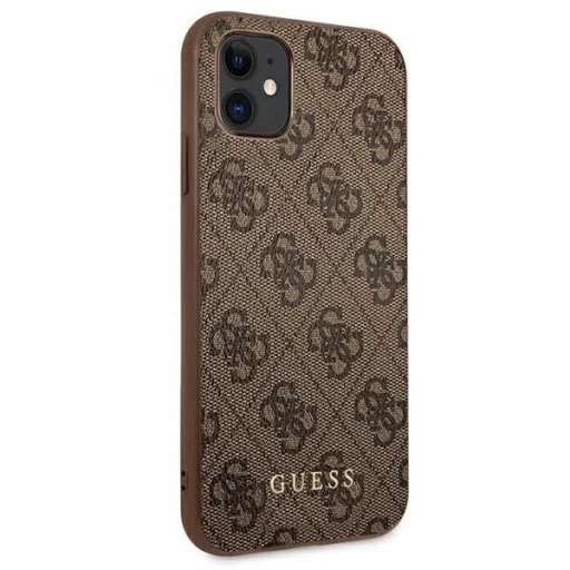 Guess 4G Metal Gold Logo tok iPhone 11 / Xr 6.1" - Barna - 4