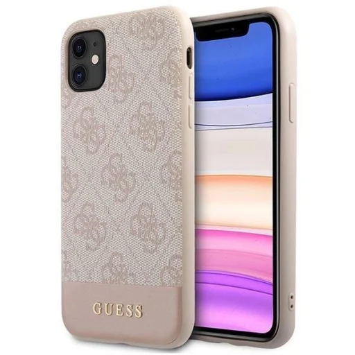 Guess 4G Stripe Kollekció tok iPhone 11 / Xr 6.1" - Rózsaszín tok - 1