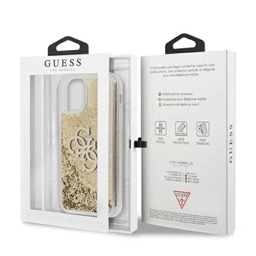 Guess 4G Big Liquid Glitter tok iPhone 11 6.1" / Xr - arany - 8