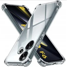  Techsuit - Ütésálló Átlátszó Szilikon - Xiaomi Poco F6 - Átlátszó tok