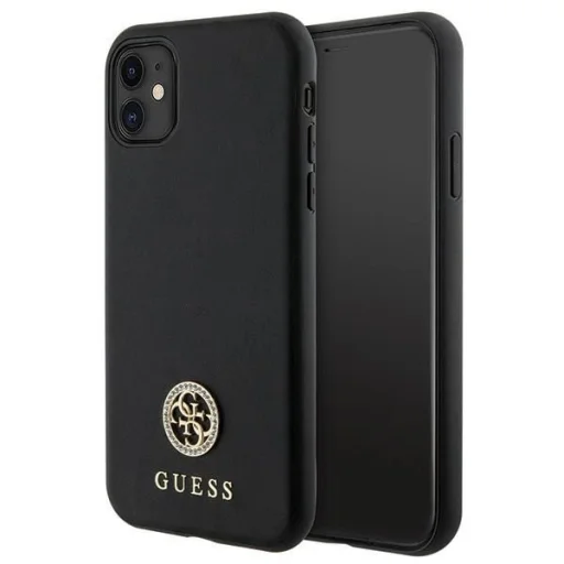 Guess Strass Metal Logo iPhone 11 / Xr 6.1" tok - Fekete - 1