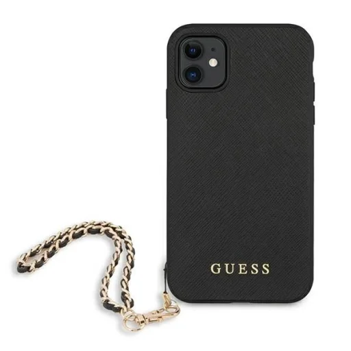 Guess Saffiano Chain tok iPhone 11 6.1" / Xr - fekete - 3
