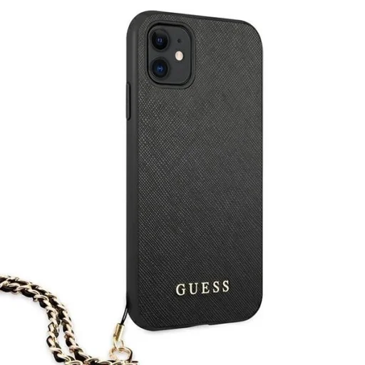 Guess Saffiano Chain tok iPhone 11 6.1" / Xr - fekete - 4