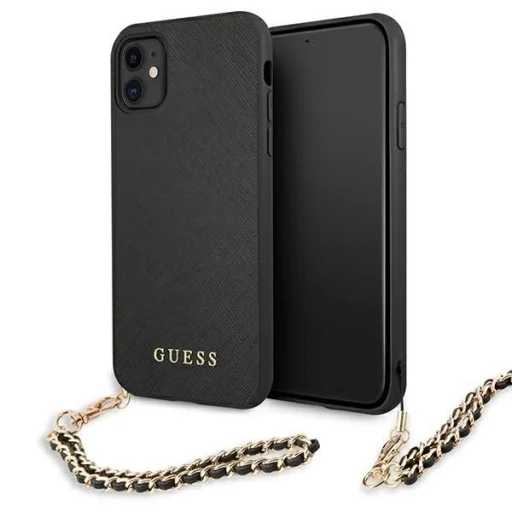 Guess Saffiano Chain tok iPhone 11 6.1" / Xr - fekete - 1