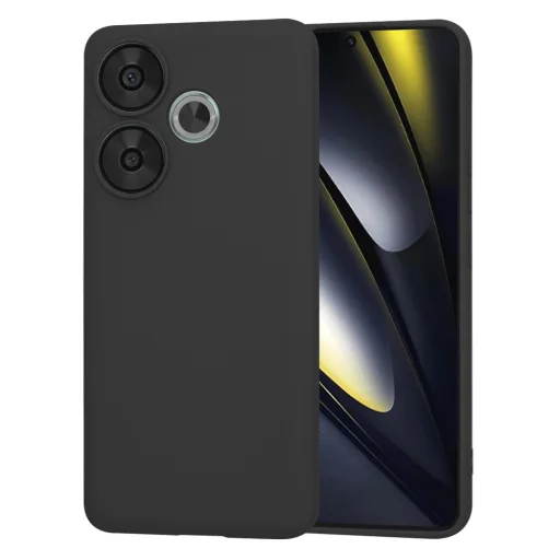  Techsuit - SoftFlex - Xiaomi Poco F6 - Fekete tok - 1