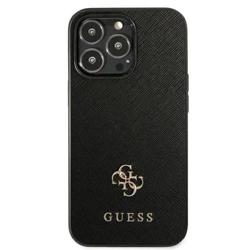 Guess Saffiano 4G Small Metal Logo iPhone 13 Pro / 13 6.1" tok - fekete - 3