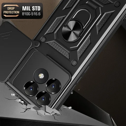  Techsuit - CamShield Sorozat - Xiaomi Poco F6 Pro - Zöld tok - 3