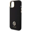 Guess Szilikon Logo Strassz 4G tok iPhone 15 Plus / 14 Plus 6.7" - Fekete thumbnail