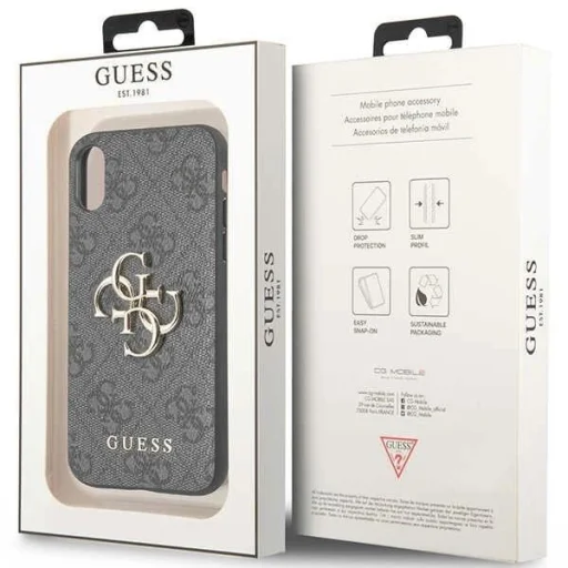 Guess 4G Big Metal Logo iPhone X/XS tok - Szürke - 7