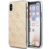 Guess 4G Glitter iPhone X/XS tok - Arany