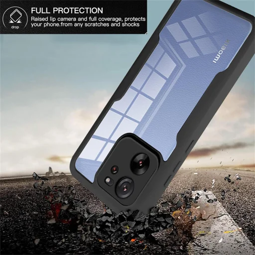  Techsuit - ColorVerse 360 Sorozat + Képernyővédő - Xiaomi 13T / 13T Pro - Fekete tok - 17