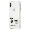 Karl Lagerfeld Karl & Choupette iPhone XS Max tok - Átlátszó - 2