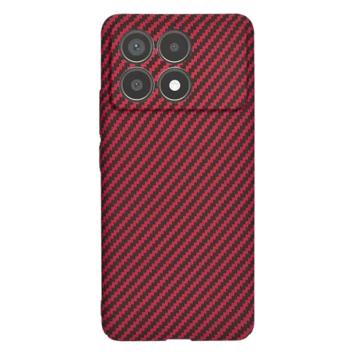  Techsuit - Karbonit Rosthéj - Xiaomi Poco F6 Pro - Piros tok - 3