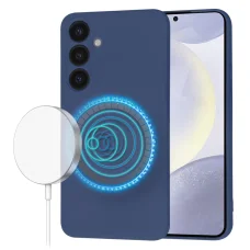  Techsuit - SoftFlex MagSafe - Samsung Galaxy S24 Plus - Tengerészkék tok