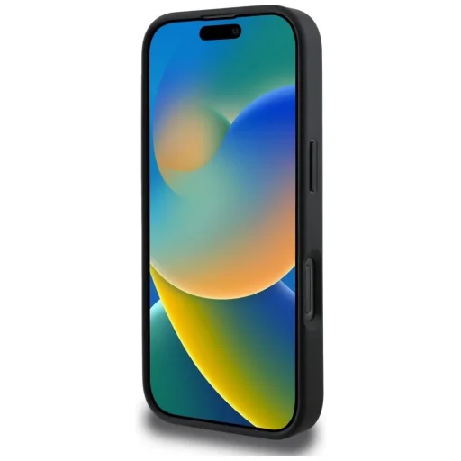  iPhone 16 Pro Max fekete Guess 4G Stripes tok Magsafe pénztárcával - 5