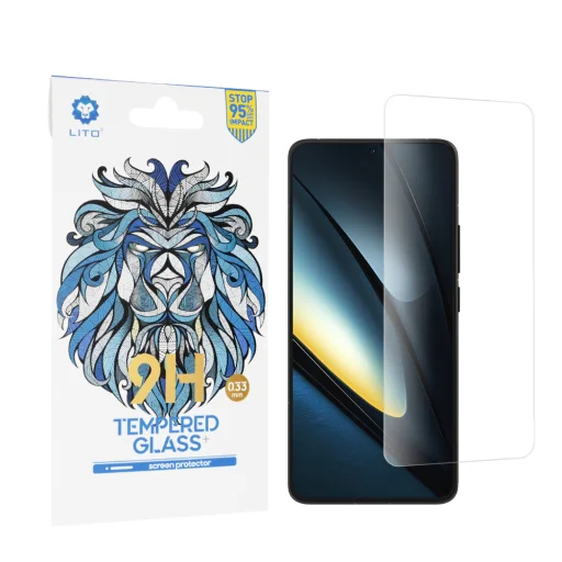  Lito - 2.5D Klasszikus Üveg - Xiaomi Poco F6 Pro - Átlátszó üvegfólia - 1