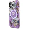 iPhone 16 Pro Max lila Guess Glitter Flowers Triangle Buttons MagSafe tok thumbnail