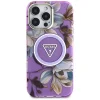  iPhone 16 Pro Max lila Guess Glitter Flowers Triangle Buttons MagSafe tok thumbnail
