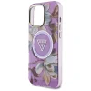  iPhone 16 Pro Max lila Guess Glitter Flowers Triangle Buttons MagSafe tok thumbnail