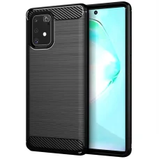  Techsuit - Karbonszilikon - Samsung Galaxy S10 Lite - Fekete tok